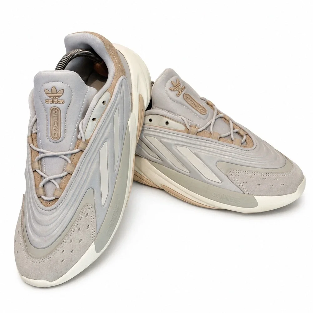 Adidas Ozelia Halo Silver Sky Rush Mens Sneakers FZ5740 Size 10 Low Top Shoes
